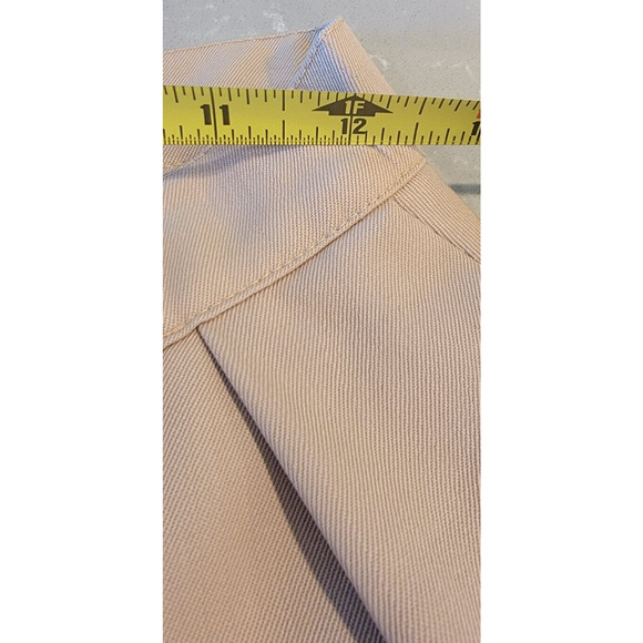 VTG Womens Krizia Maglia Tan/Khaki 100% Wool Fall Skirt Pockets Italy 42 - Picture 11 of 11
